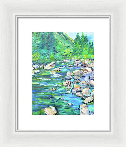 West Boulder River - Framed Print