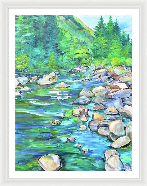 West Boulder River - Framed Print