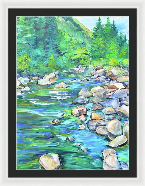 West Boulder River - Framed Print