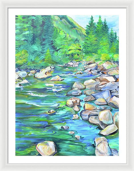 West Boulder River - Framed Print
