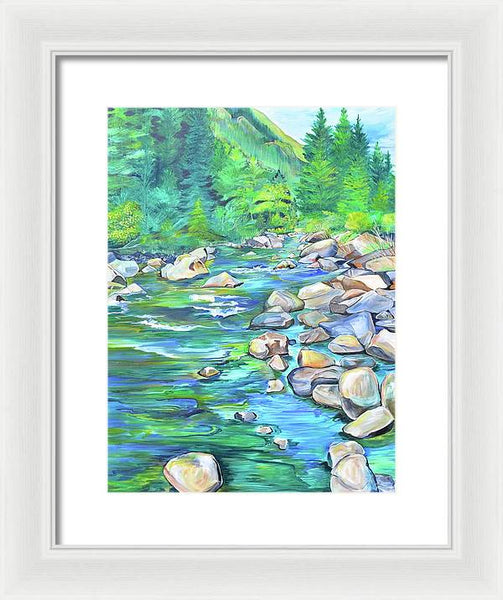 West Boulder River - Framed Print