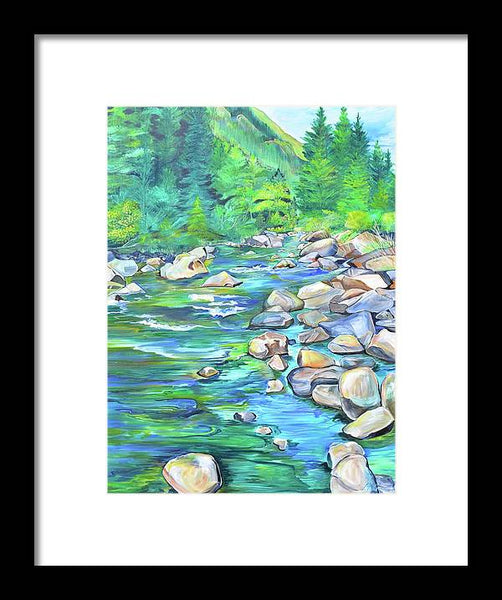 West Boulder River - Framed Print