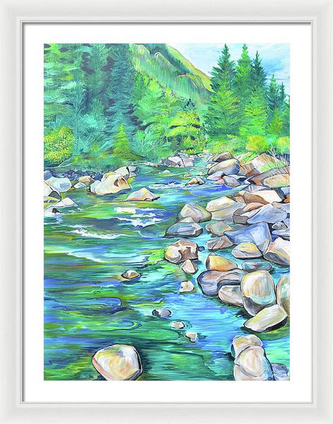 West Boulder River - Framed Print
