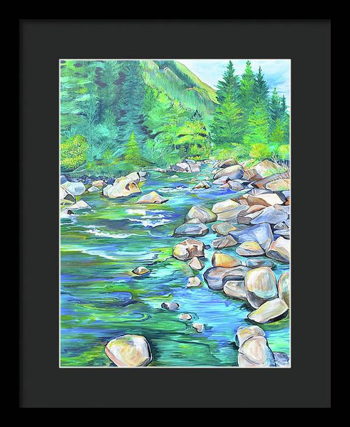 West Boulder River - Framed Print