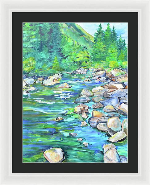 West Boulder River - Framed Print