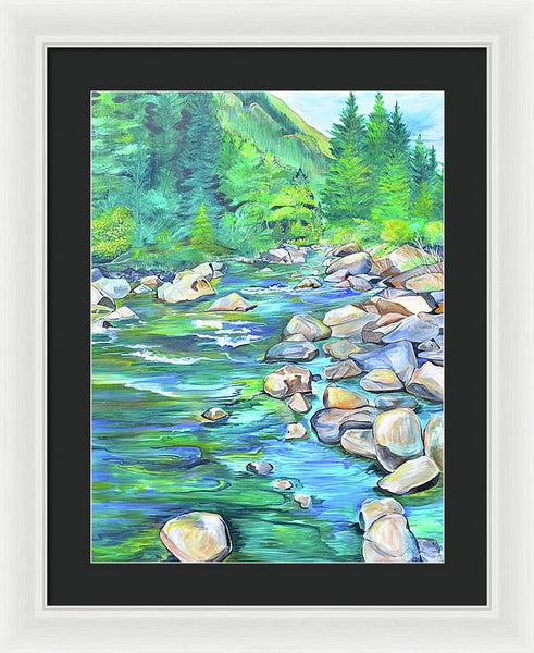 West Boulder River - Framed Print