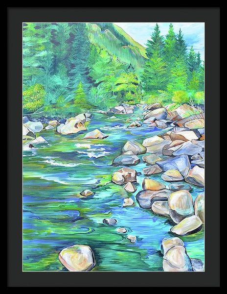West Boulder River - Framed Print