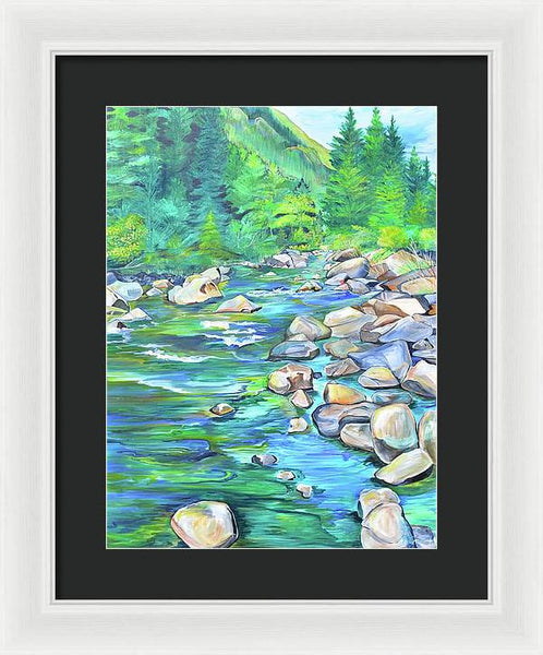 West Boulder River - Framed Print