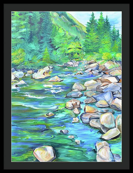 West Boulder River - Framed Print