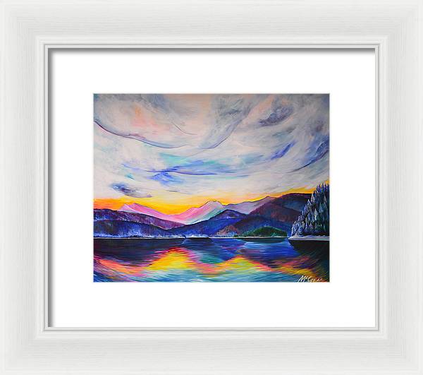 Winter at the Lake - Framed Print