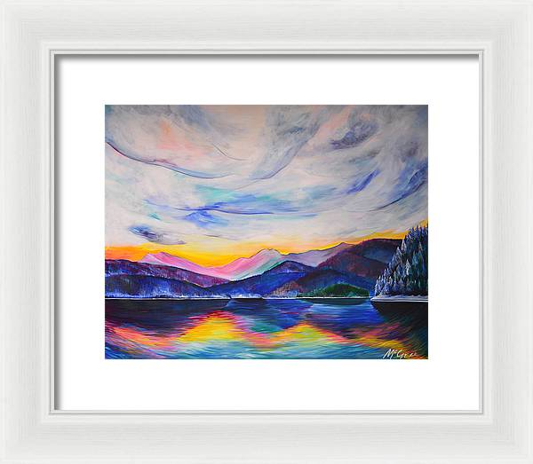 Winter at the Lake - Framed Print
