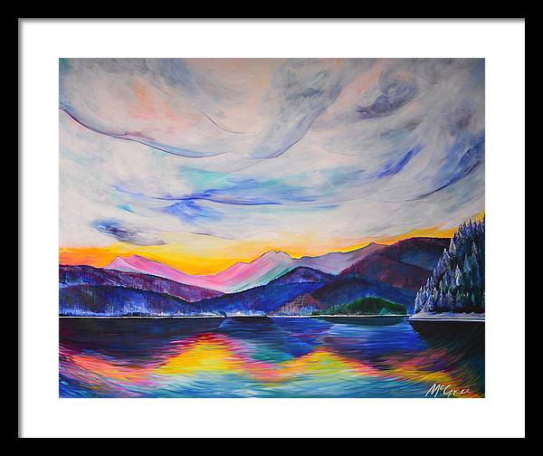 Winter at the Lake - Framed Print