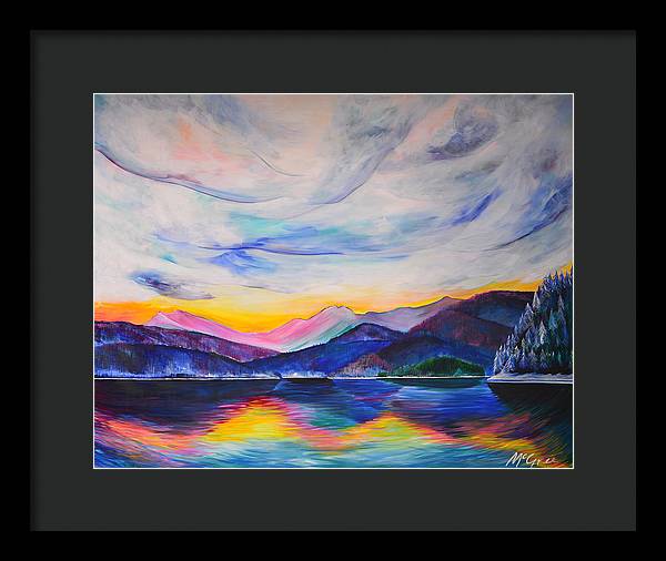 Winter at the Lake - Framed Print