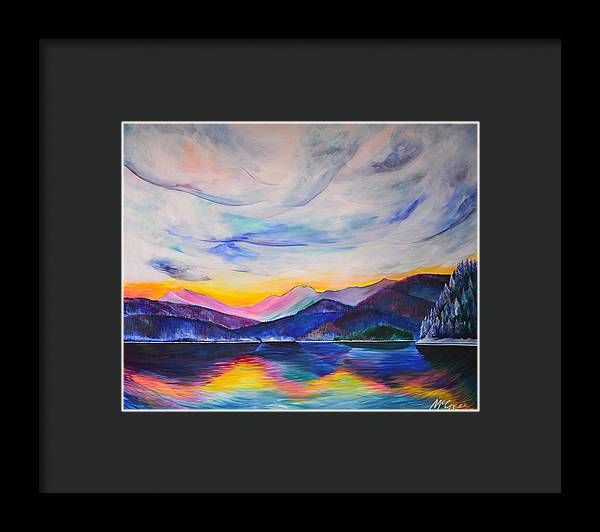 Winter at the Lake - Framed Print