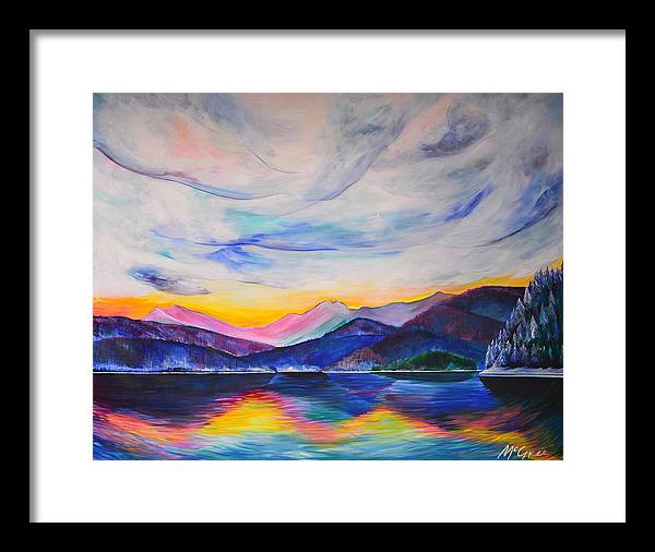 Winter at the Lake - Framed Print