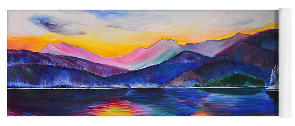 Winter at the Lake - Yoga Mat