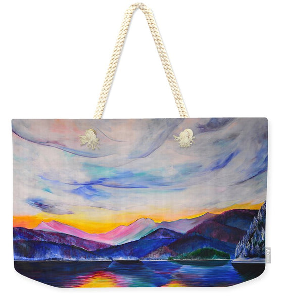 Winter at the Lake - Weekender Tote Bag