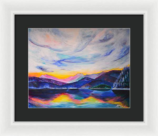 Winter at the Lake - Framed Print