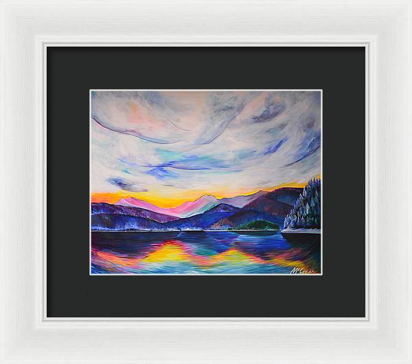 Winter at the Lake - Framed Print