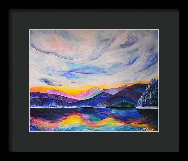 Winter at the Lake - Framed Print