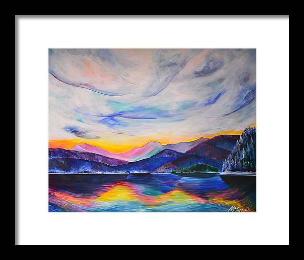 Winter at the Lake - Framed Print