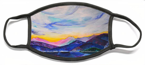 Winter at the Lake - Face Mask