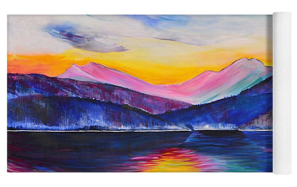 Winter at the Lake - Yoga Mat