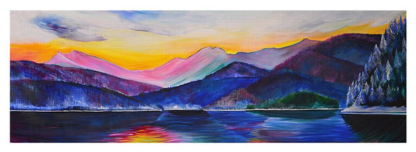 Winter at the Lake - Yoga Mat