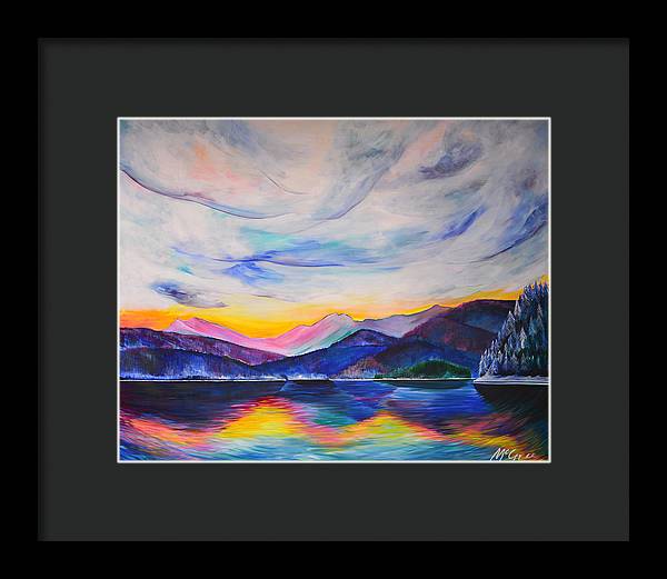 Winter at the Lake - Framed Print