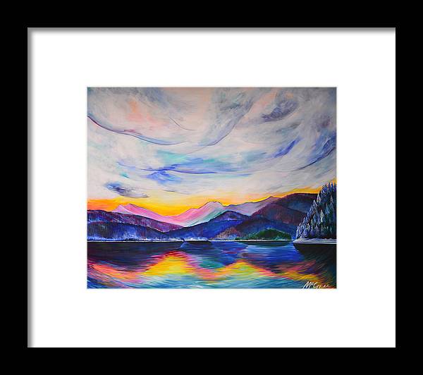 Winter at the Lake - Framed Print