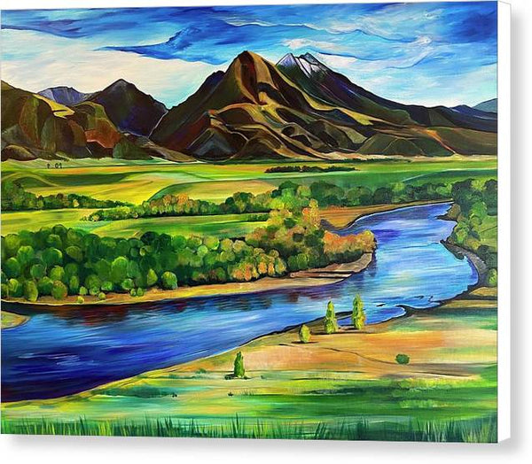 Yellowstone River - Canvas Print