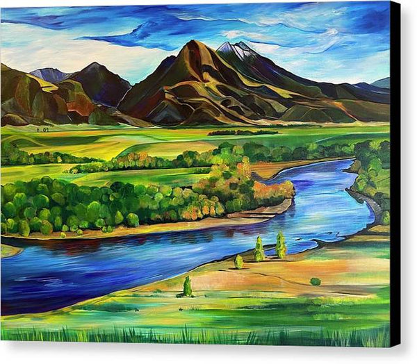 Yellowstone River - Canvas Print