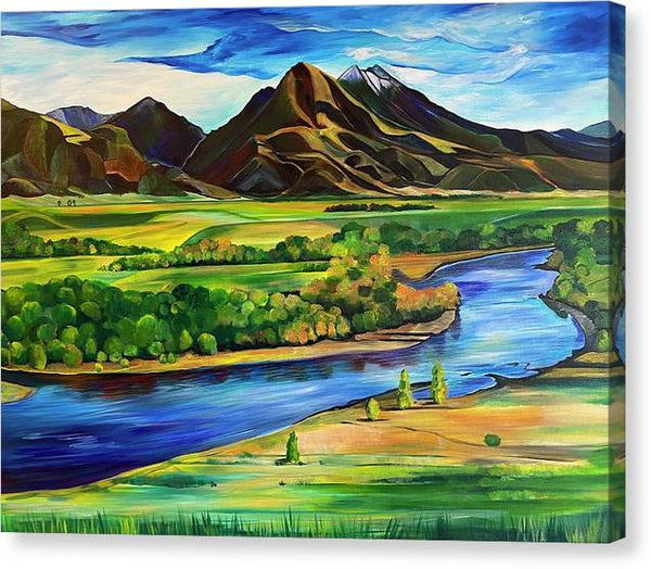 Yellowstone River - Canvas Print