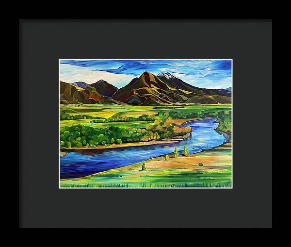 Yellowstone River - Framed Print