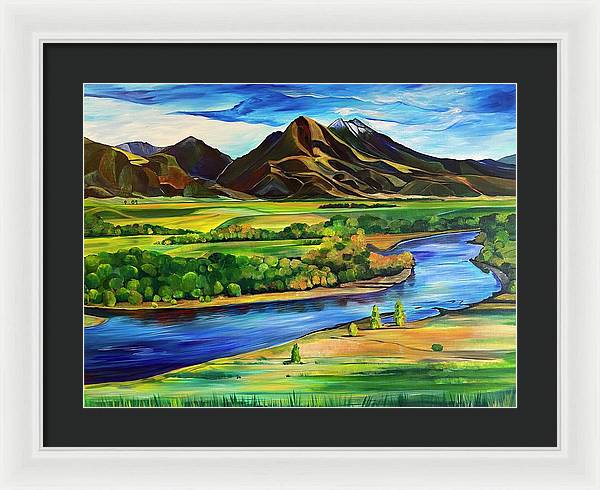 Yellowstone River - Framed Print