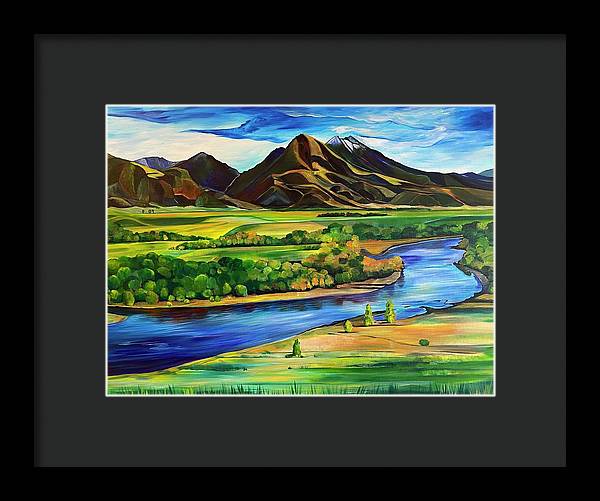 Yellowstone River - Framed Print