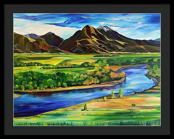 Yellowstone River - Framed Print