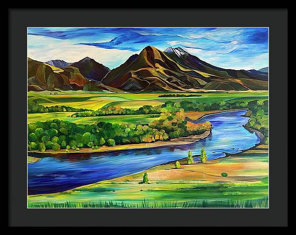 Yellowstone River - Framed Print