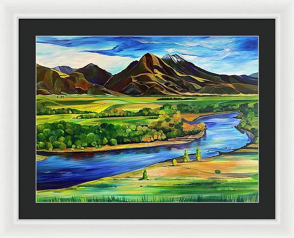 Yellowstone River - Framed Print