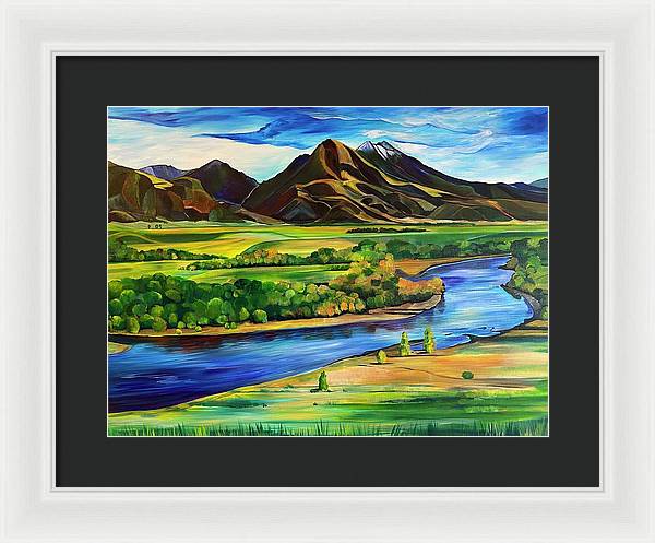 Yellowstone River - Framed Print