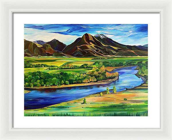 Yellowstone River - Framed Print