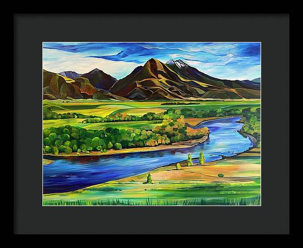 Yellowstone River - Framed Print