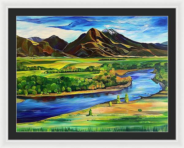 Yellowstone River - Framed Print