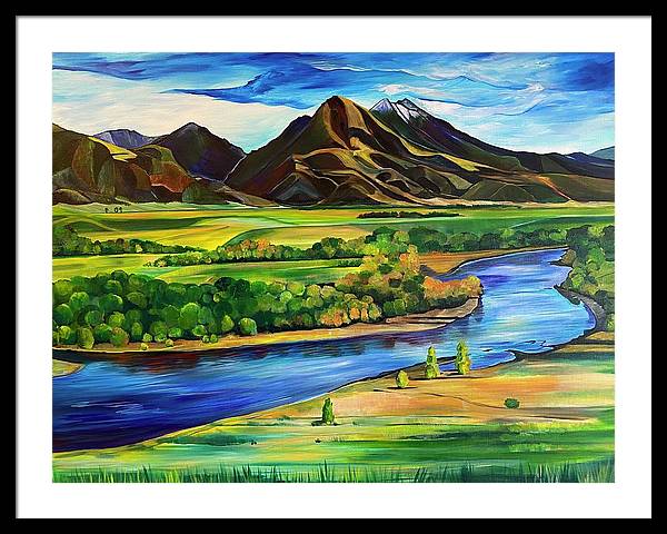 Yellowstone River - Framed Print