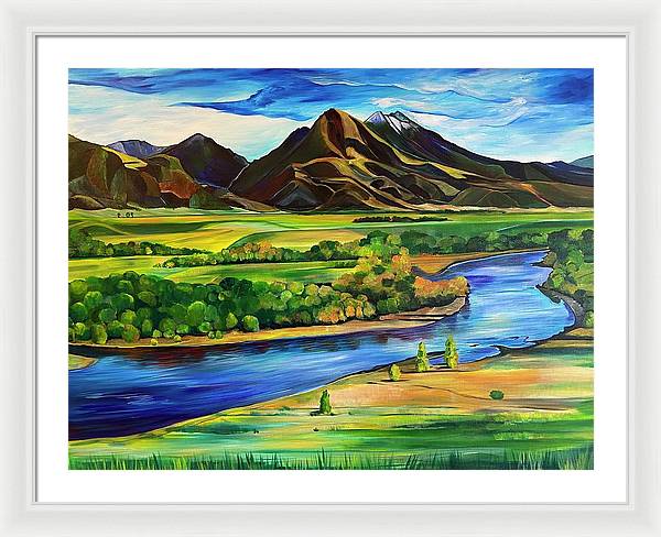 Yellowstone River - Framed Print