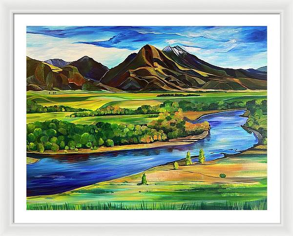 Yellowstone River - Framed Print