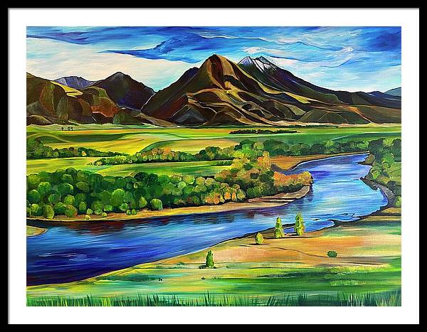 Yellowstone River - Framed Print