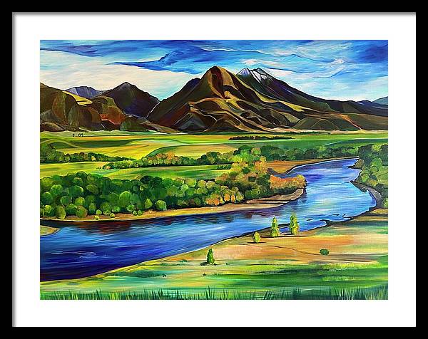 Yellowstone River - Framed Print