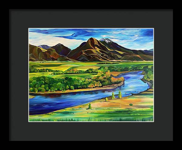 Yellowstone River - Framed Print