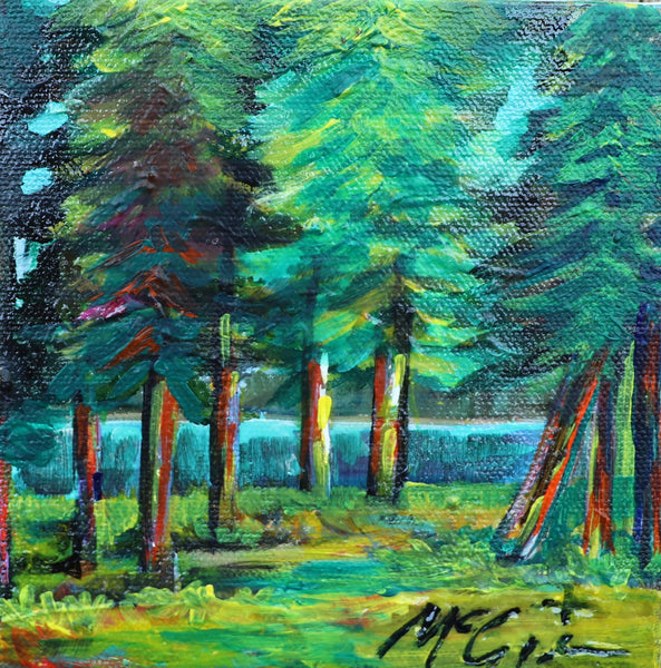Pine/Ailim, Serene Forest by the Lake